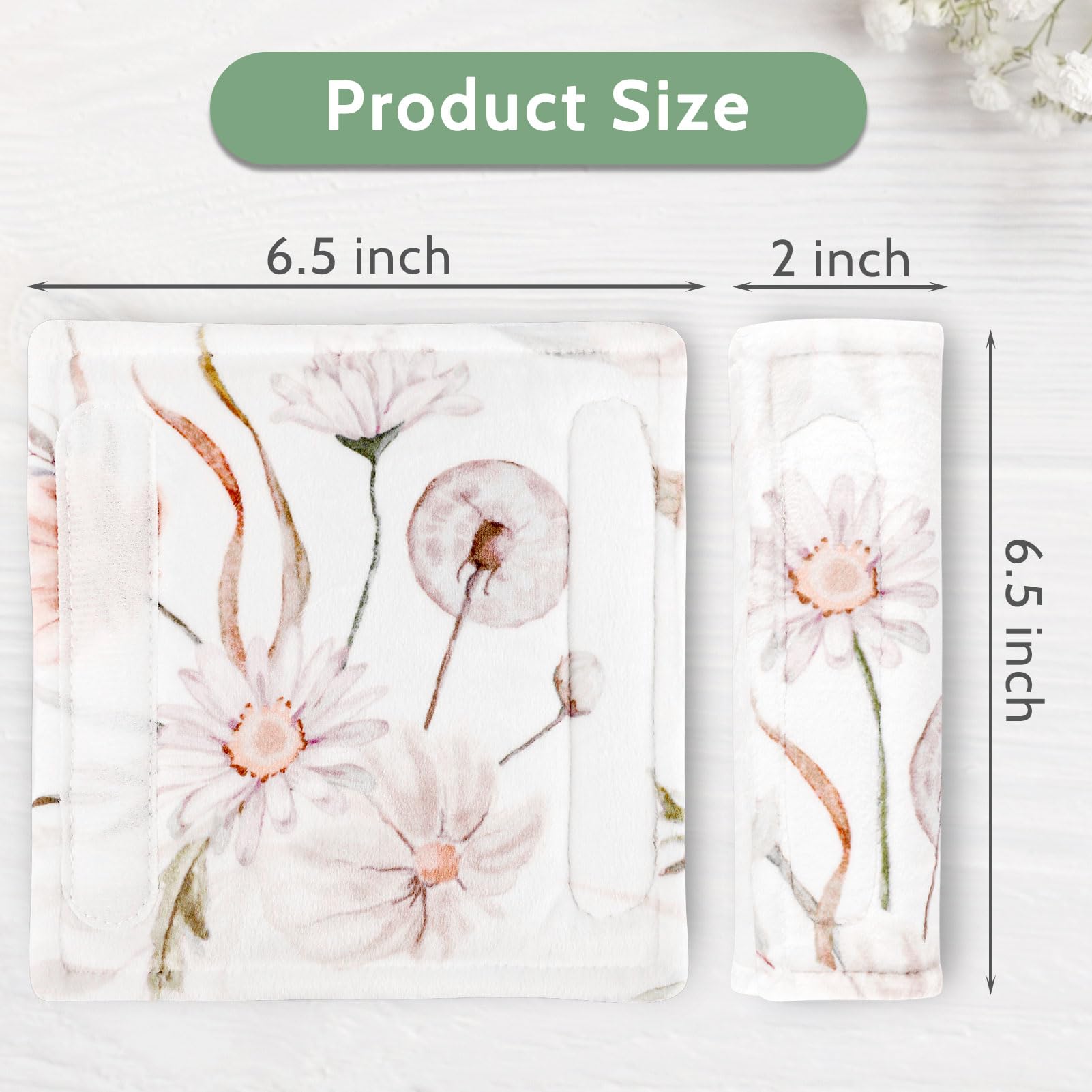CARUILI double-sided minky strap pad feels ultra-soft against baby's skin.