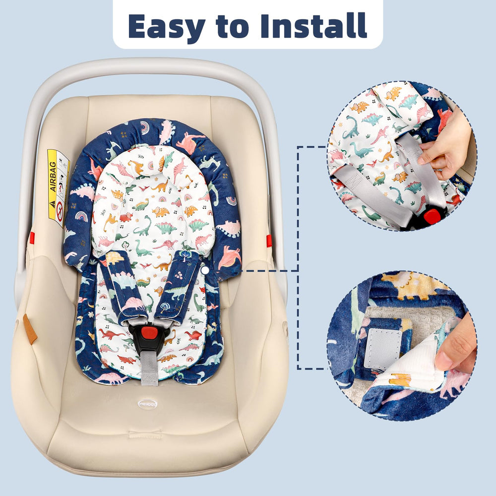 CARUILI dinosaur-pattern packaging makes a charming baby shower gift