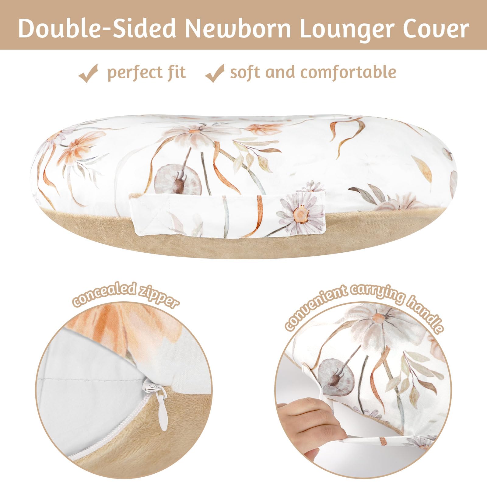 CARUILI lounger cover with handle design for portable use on the go.