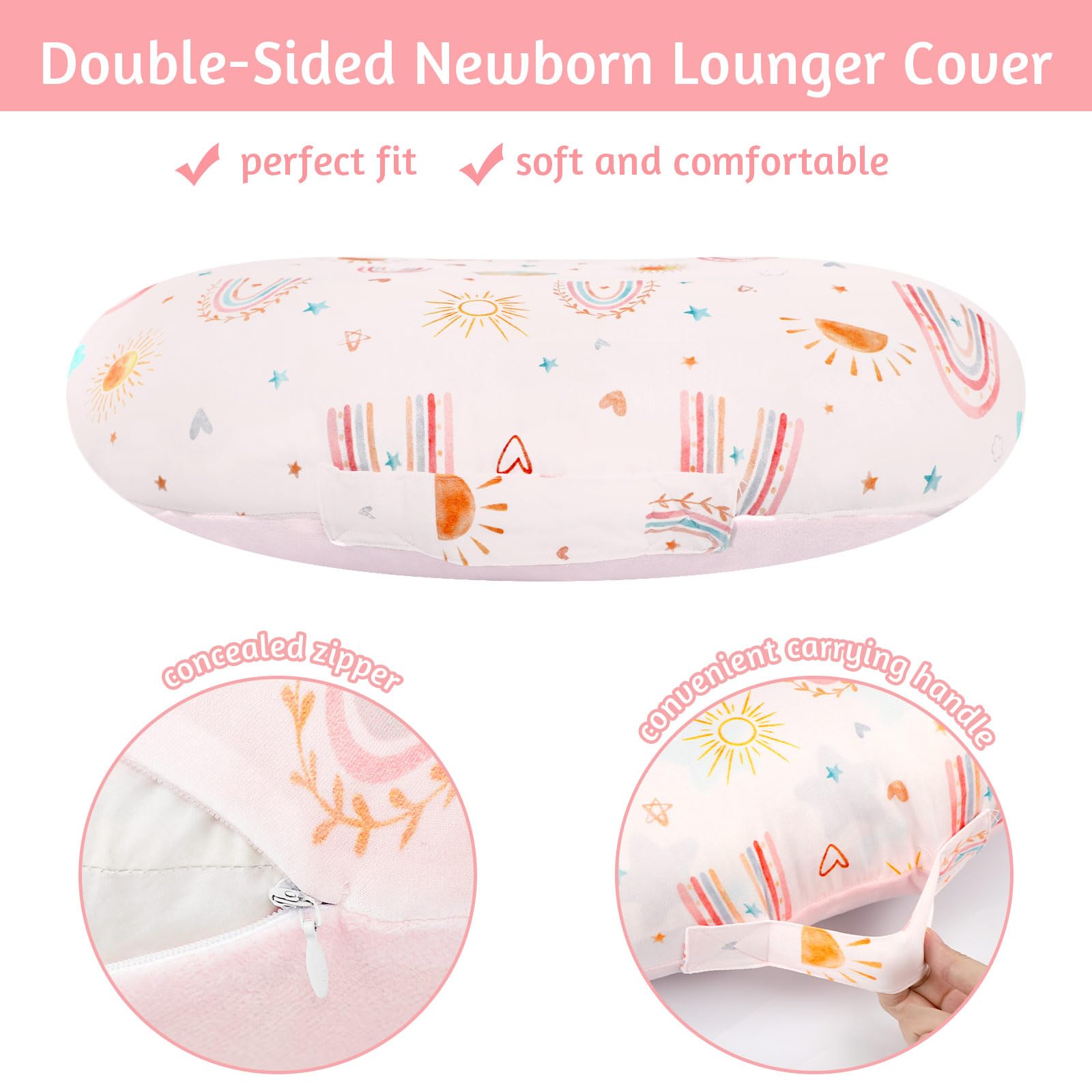 CARUILI 26x26 cover fits most round loungers for a snug look.