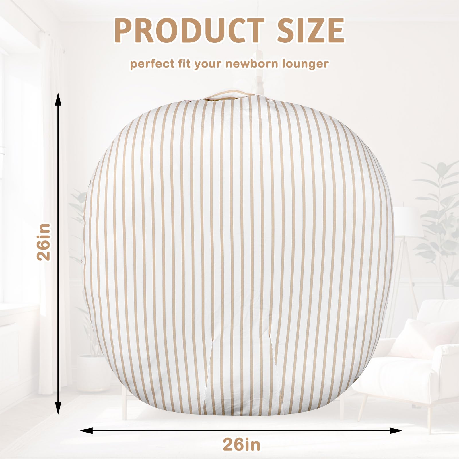 CARUILI lounger cover handle design for easy transport