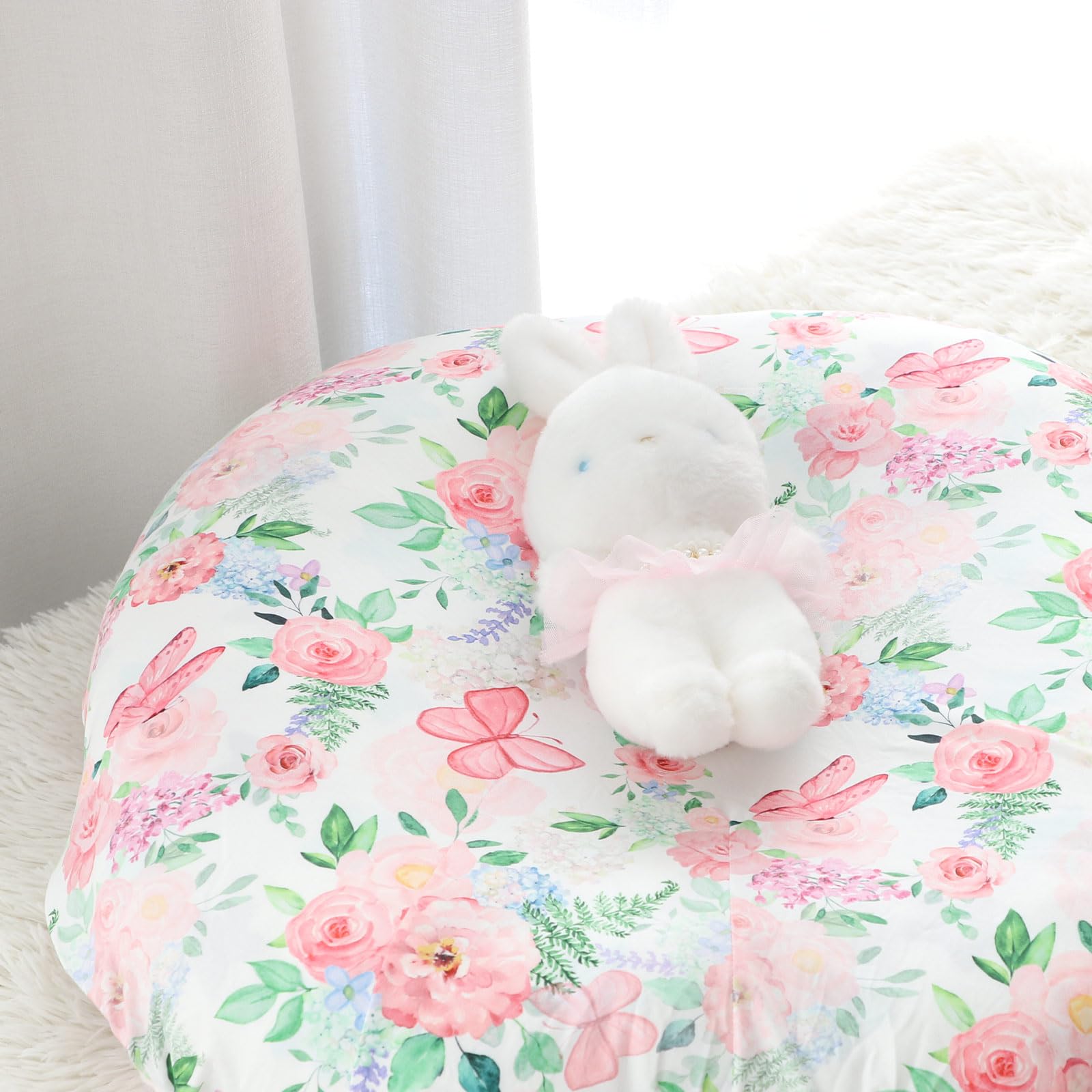 CARUILI fabric is soft polyester and plush for gentle touch.