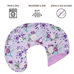 CARUILI nursing pillow cover double-sided design for seasonal versatility