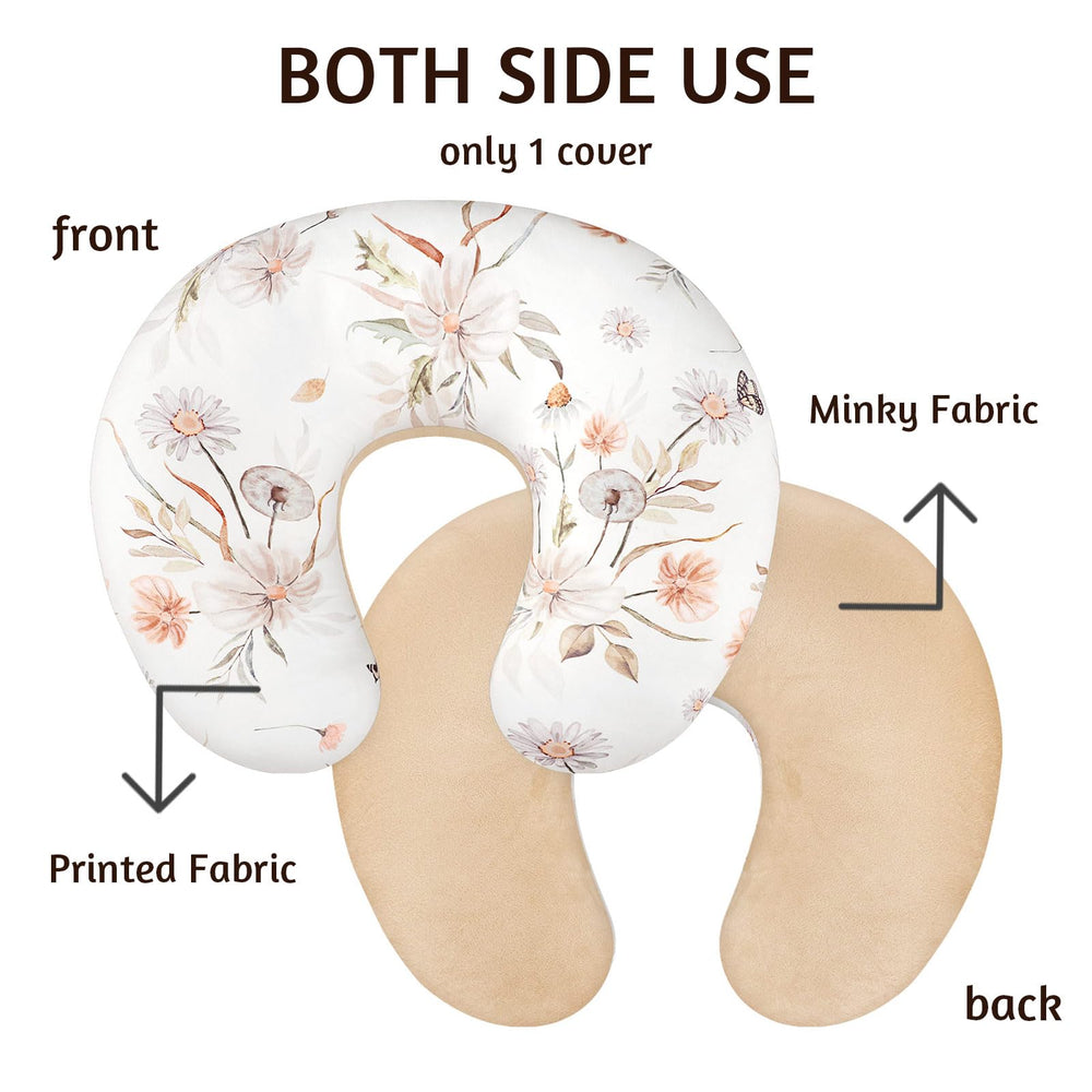 CARUILI nursing pillow cover fits most curved pillows to protect against stains