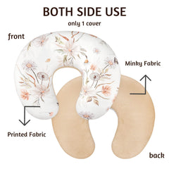 CARUILI nursing pillow cover fits most curved pillows to protect against stains