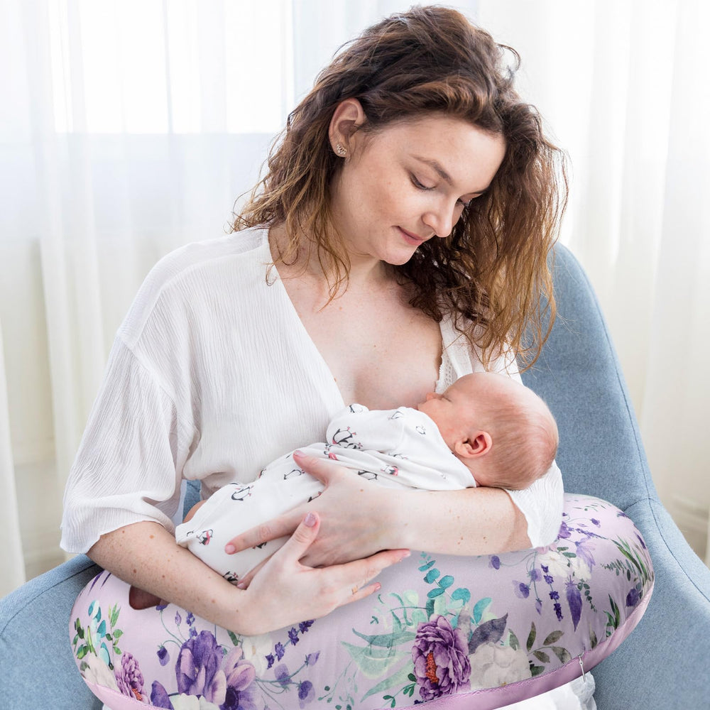 CARUILI nursing pillow cover snug fit over most pillows for protection