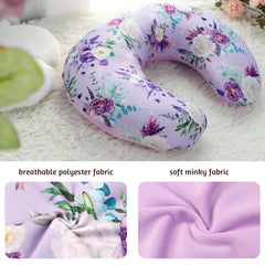 CARUILI nursing pillow cover stretch polyester with soft Minky for a comfortable feel