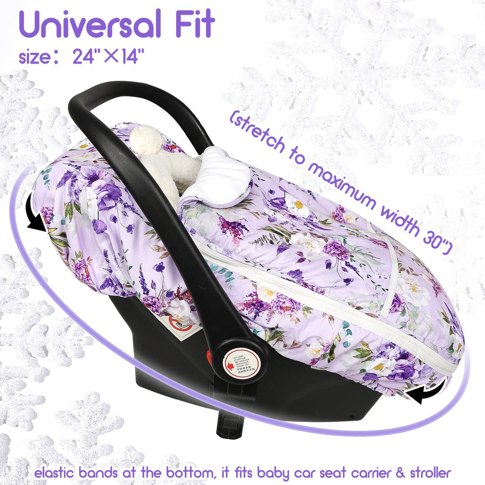 CARUILI stylish floral pattern image emphasizes gift-ready winter accessory