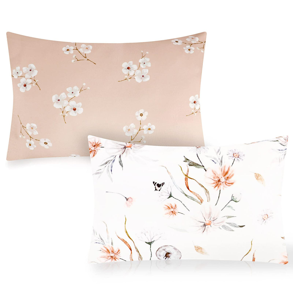 CARUILI toddler pillowcase with wildflower pattern offering cozy comfort