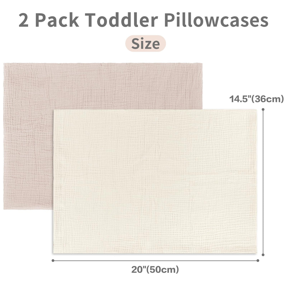 Two-pack travel-ready CARUILI pillowcases, lightweight and easy to rotate.