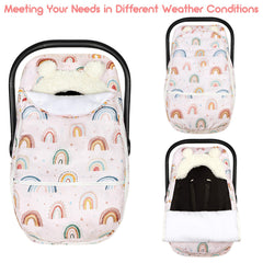 CARUILI double-zipper design lets you adjust temperature without disturbing baby