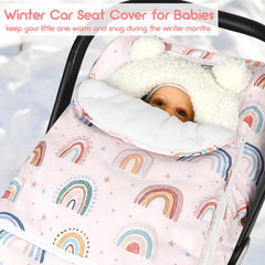 CARUILI universal-fit winter cover installs easily on most car seats for quick warmth