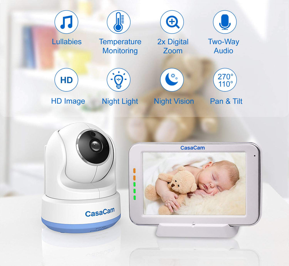 BM200 HD pan tilt camera showing wide nursery view