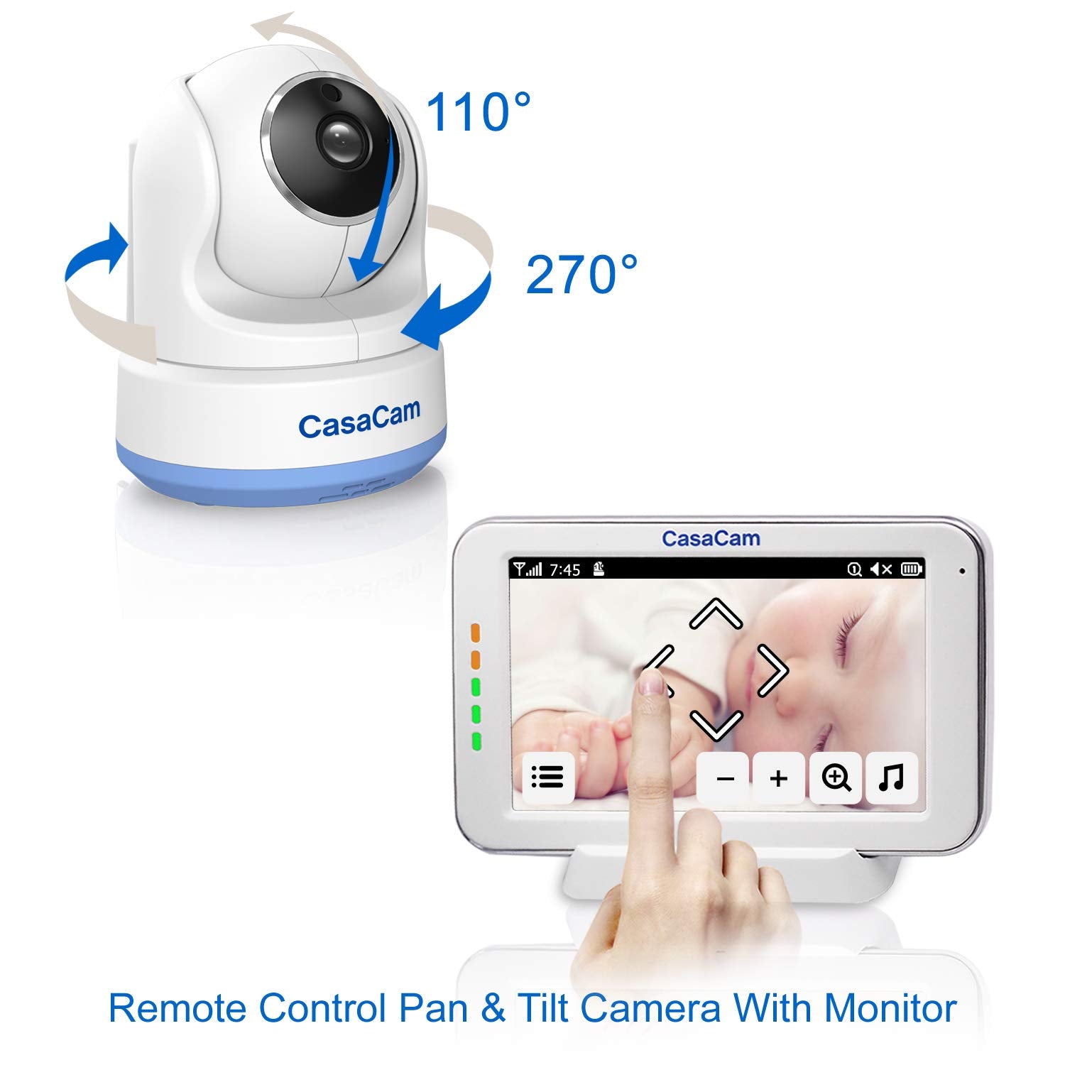 BM200 two way audio feature for remote baby conversation