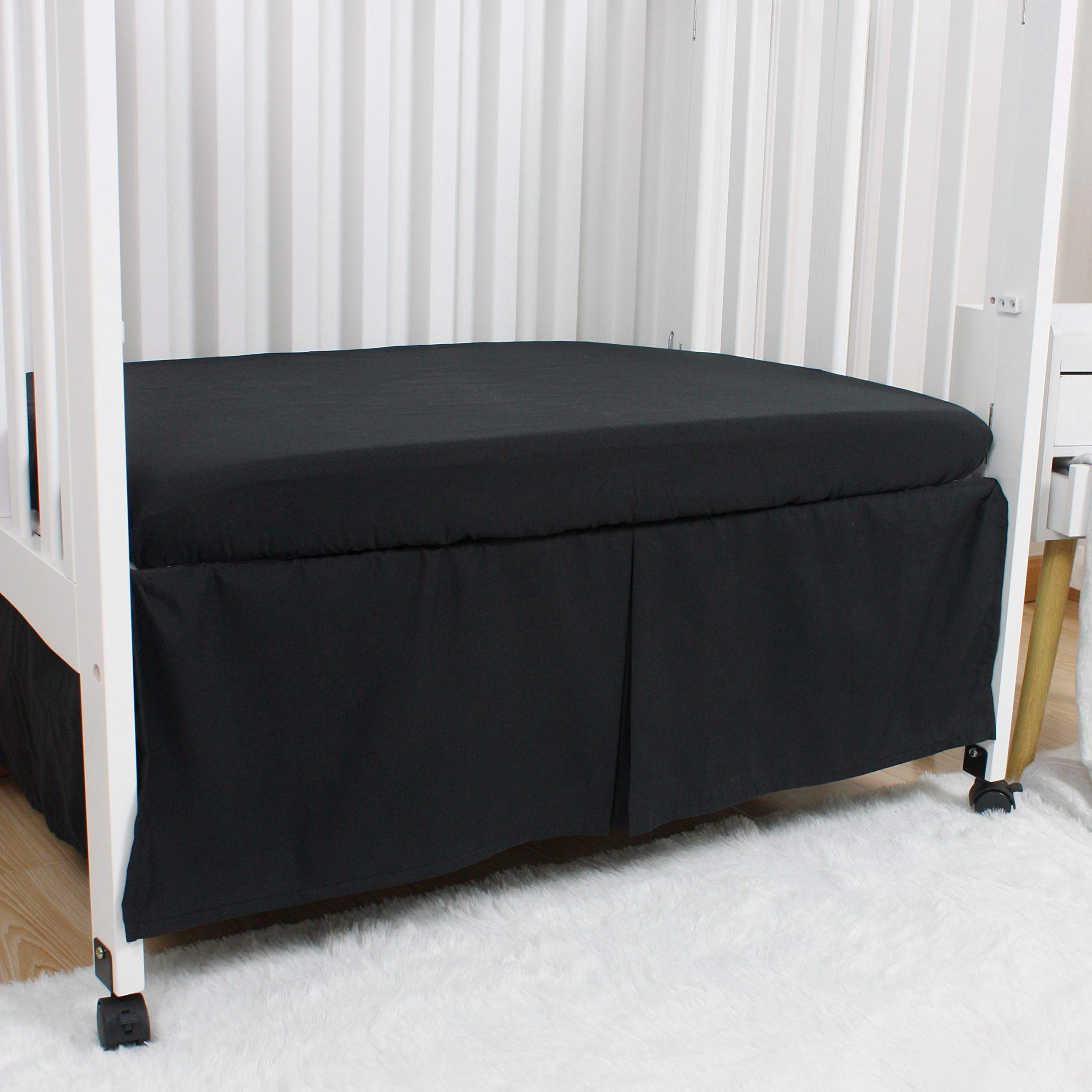 CaSaJa durable woven platform supports year-round wear on mini crib skirts.