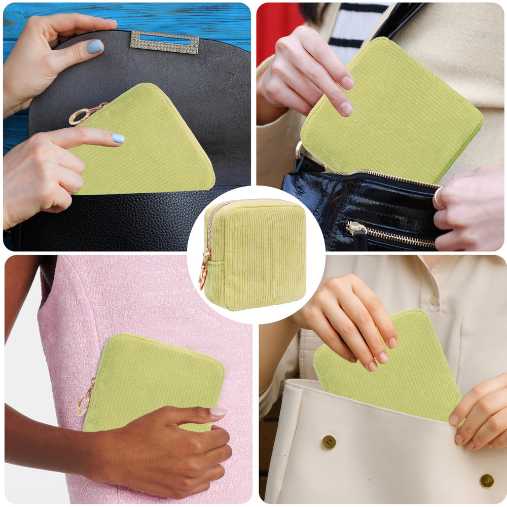 CasaRovela green corduroy bag known for easy cleaning and long-lasting use
