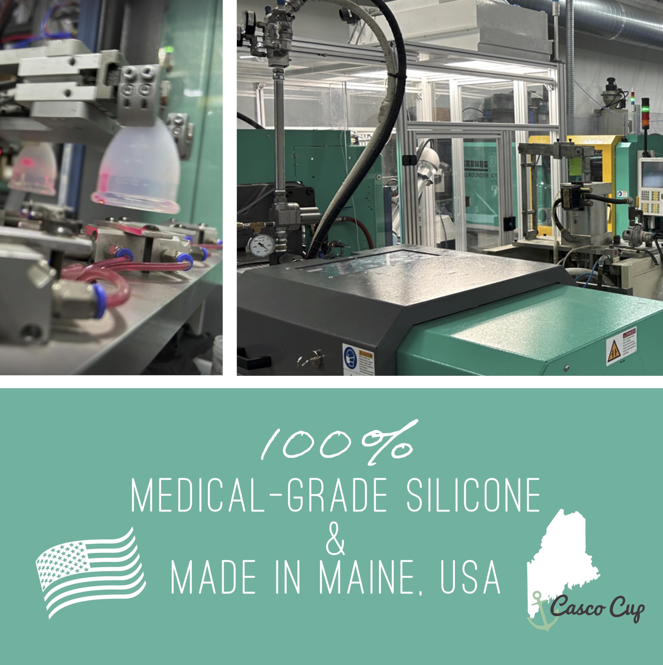 Casco Cup proudly made in Maine in an FDA-registered facility