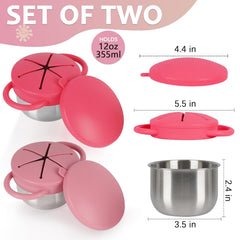 Casremee spill-proof lid seals snacks and reduces mess on the go