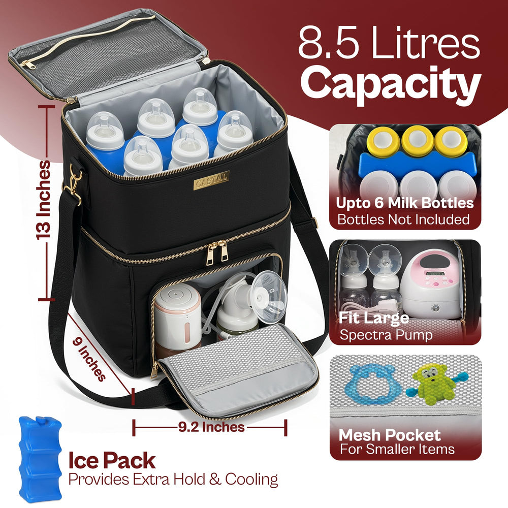 Castal ice pack included to maintain freshness when you’re on the go.
