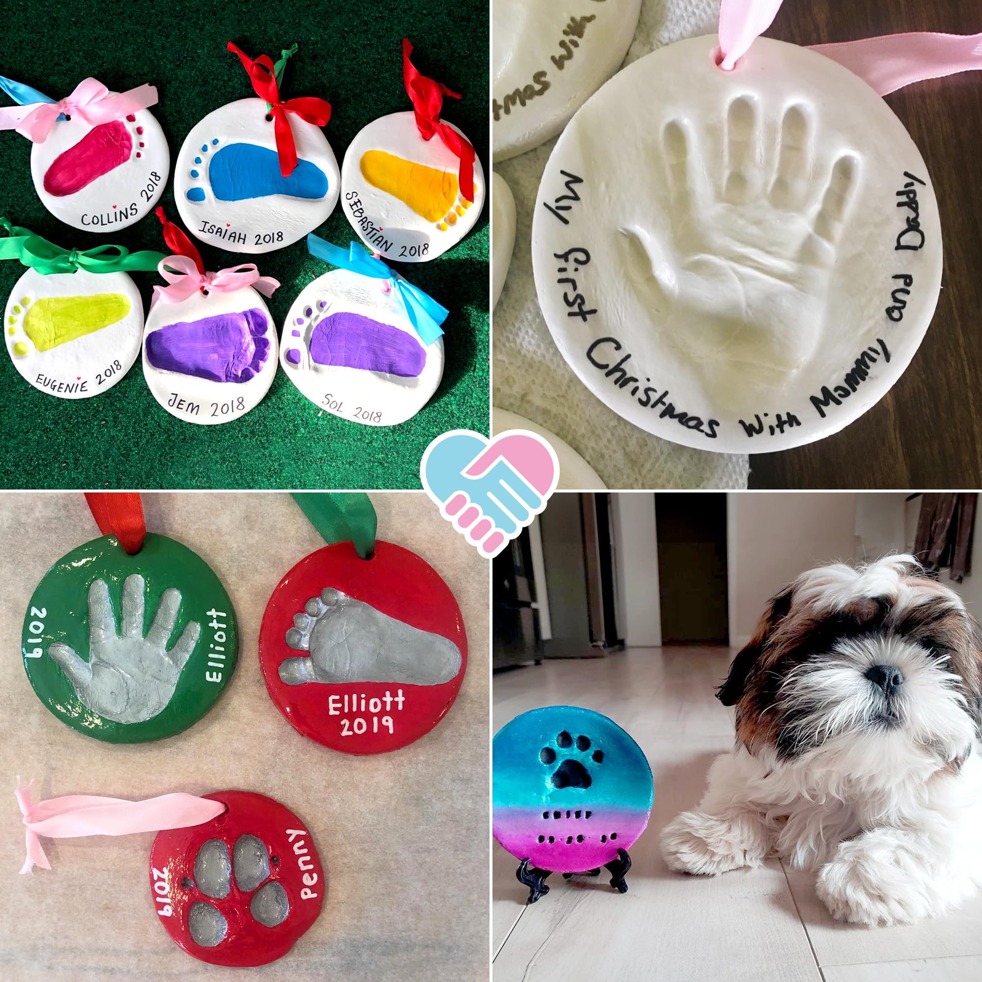 Casting Keepsakes soft-clay packs ready illustrate safe, non-toxic materials for baby memento crafting