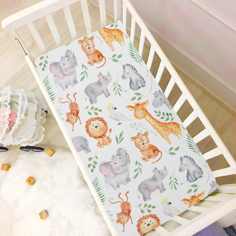 CaTaKu 360-degree elastic band crib sheet ensures a snug fit on the mattress