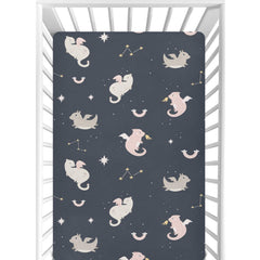 CaTaKu Dragon Space crib sheets with 360° elastic edge for secure sleep