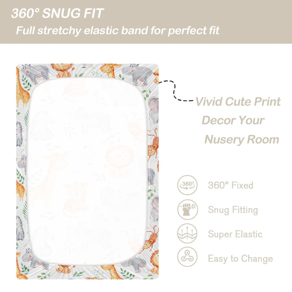 CaTaKu easy-install sheets with snug elastic simplify changing crib sheets