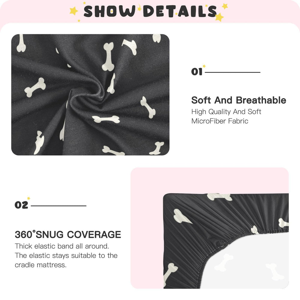 CaTaKu machine washable crib sheets for easy care