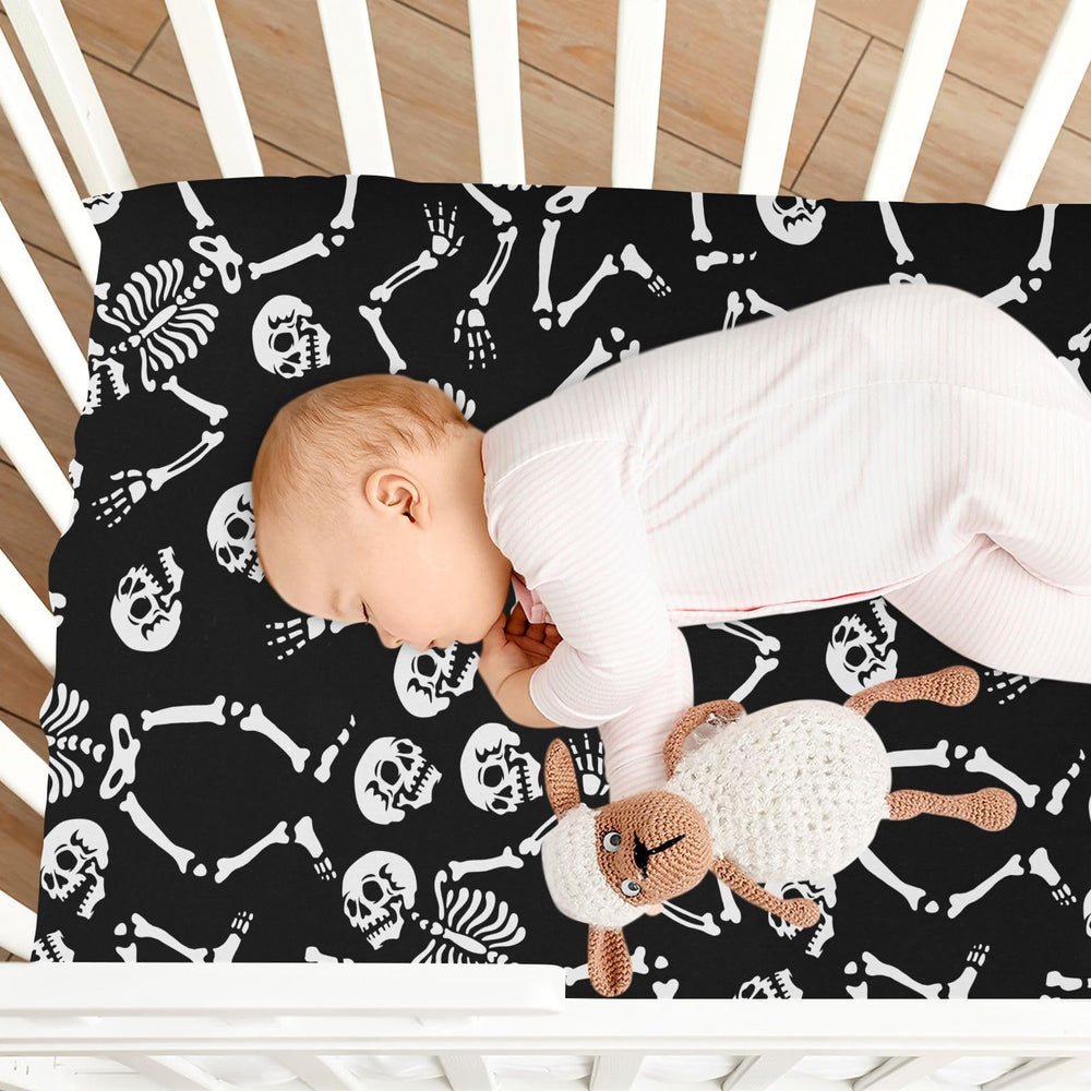 CaTaKu soft polyester-spandex crib sheet fabric texture