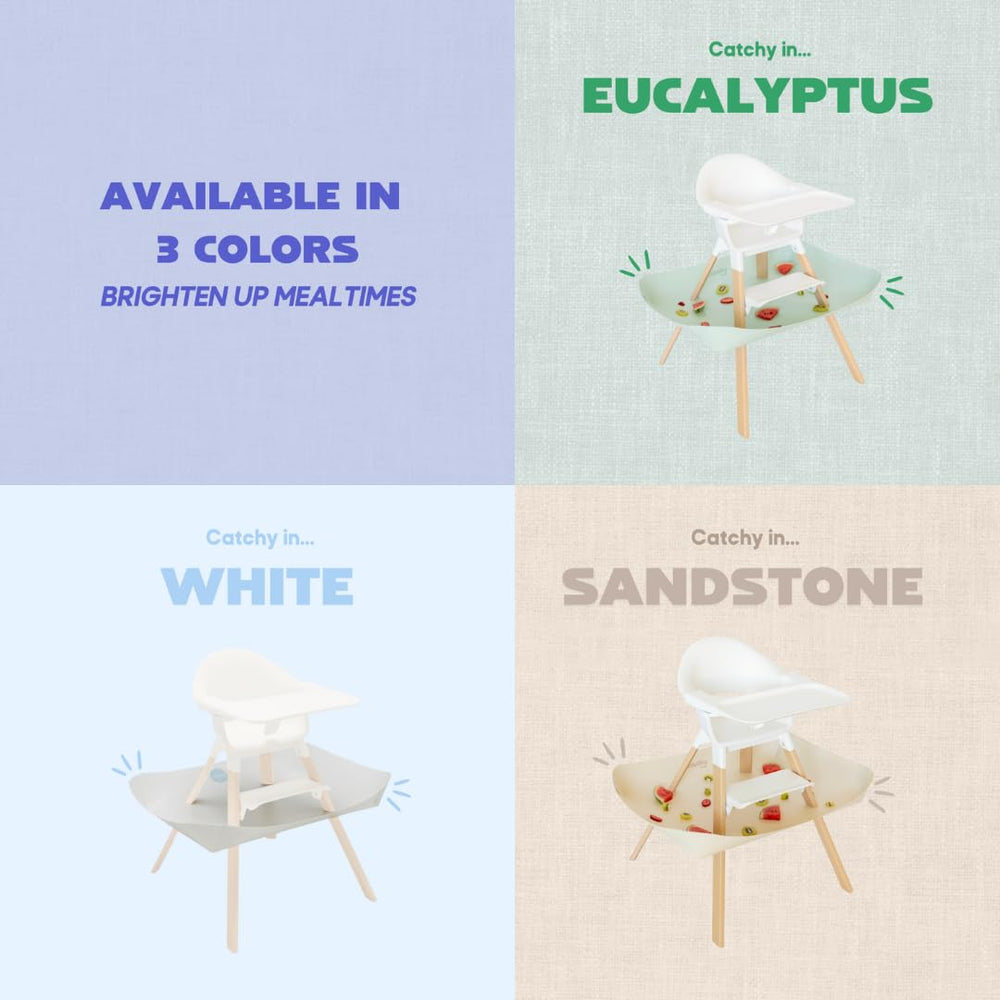 Catchy easy-clean design lets you wipe crumbs away without bending
