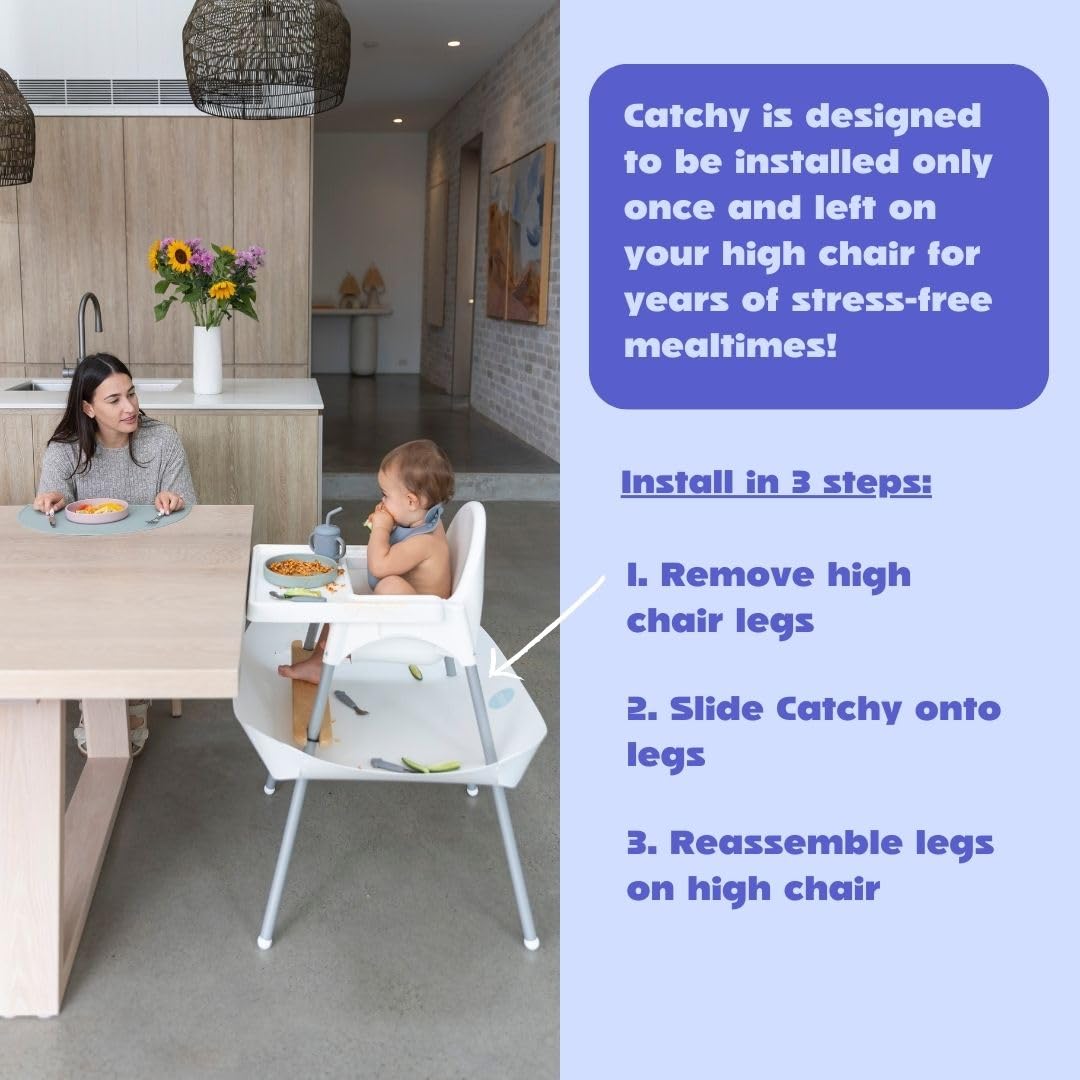Saves dropped food for potential tastings and reduces waste.