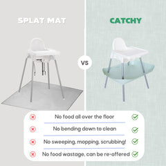 Catchy Food Catcher easy-clean material for quick wipe-down after meals.