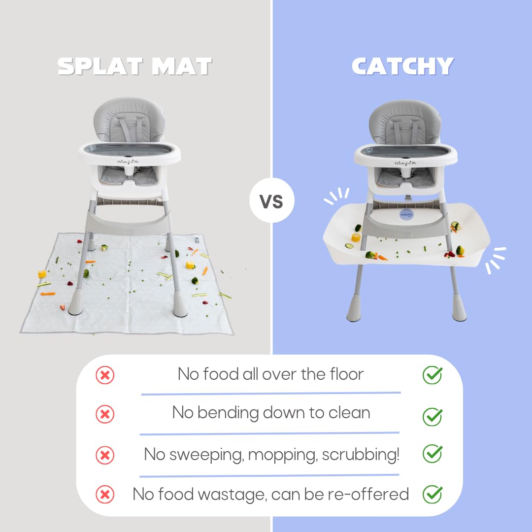 Catchy Food Catcher surfaces being wiped clean for quick maintenance