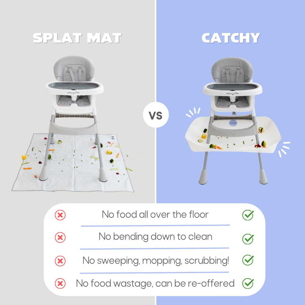 Catchy Food Catcher surfaces being wiped clean for quick maintenance