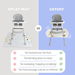 Catchy Food Catcher surfaces being wiped clean for quick maintenance