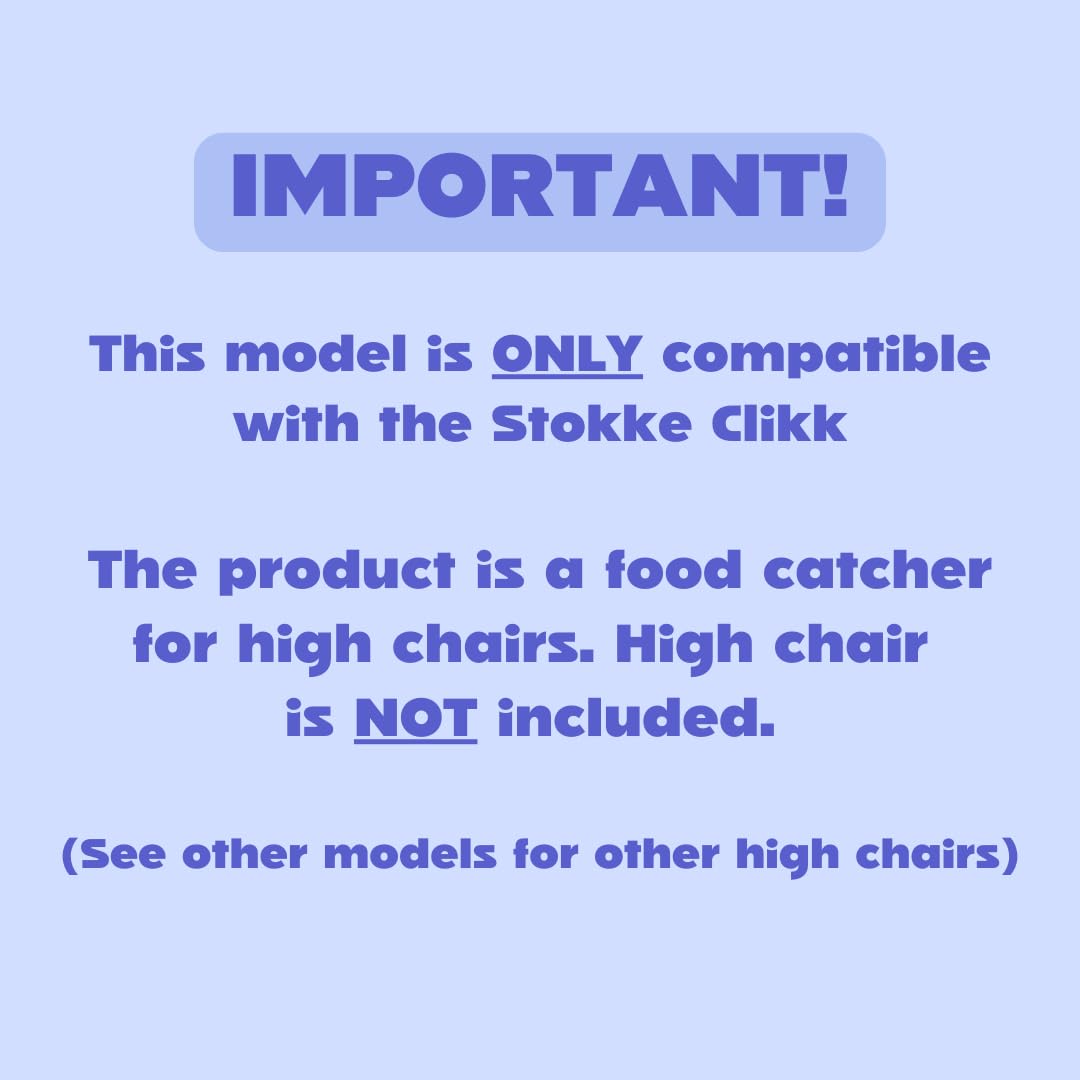 Catchy Food Catcher high chair attachment demonstrates simple installation and secure fit.