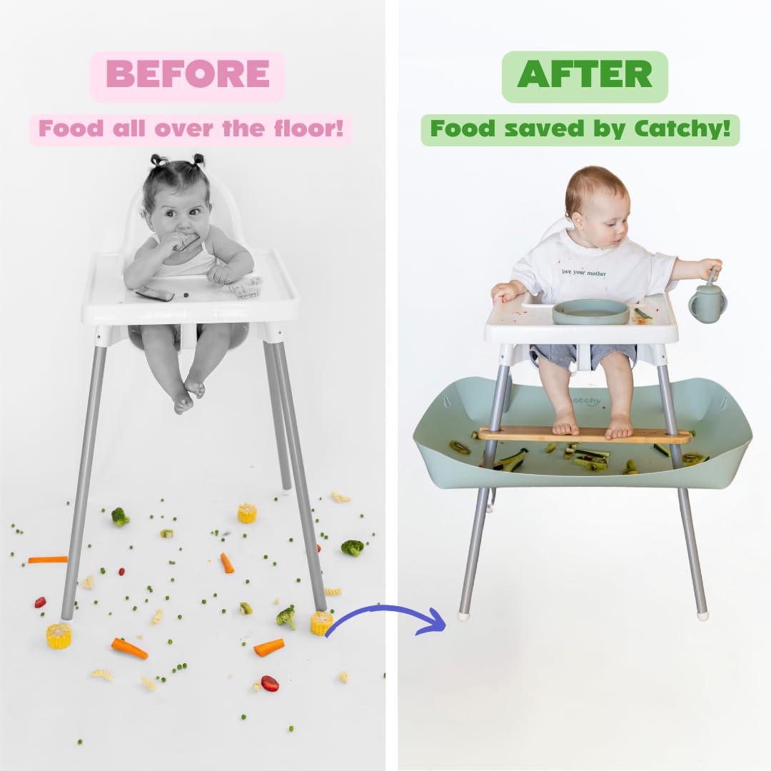 Catchy Food Catcher features one-time installation for long-term use.