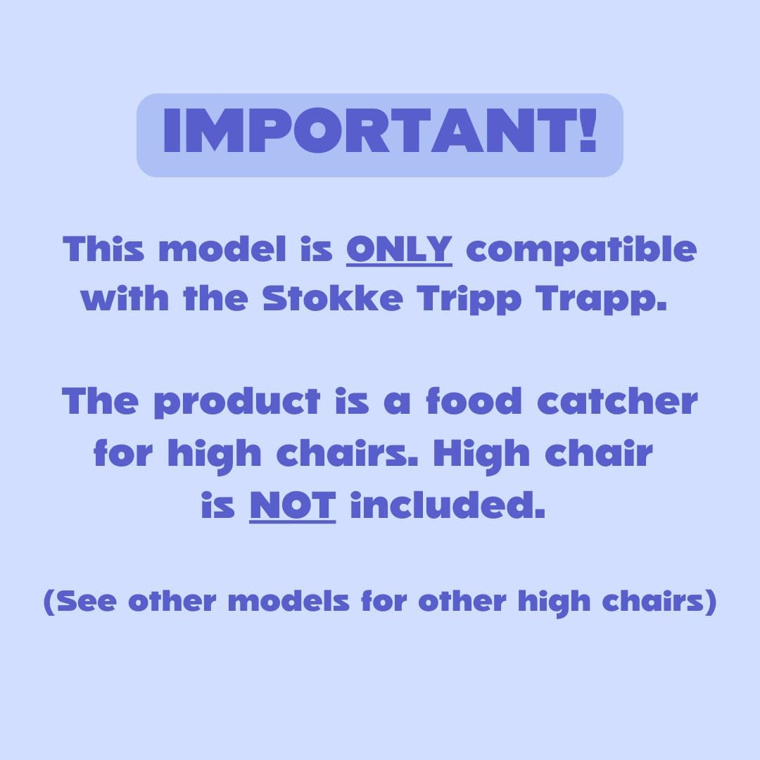 Catchy Food Catcher premium linen finish enhances high chair style.