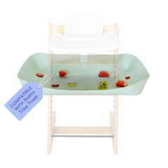 Catchy Food Catcher for Stokke Tripp Trapp compatibility captures spilled food.