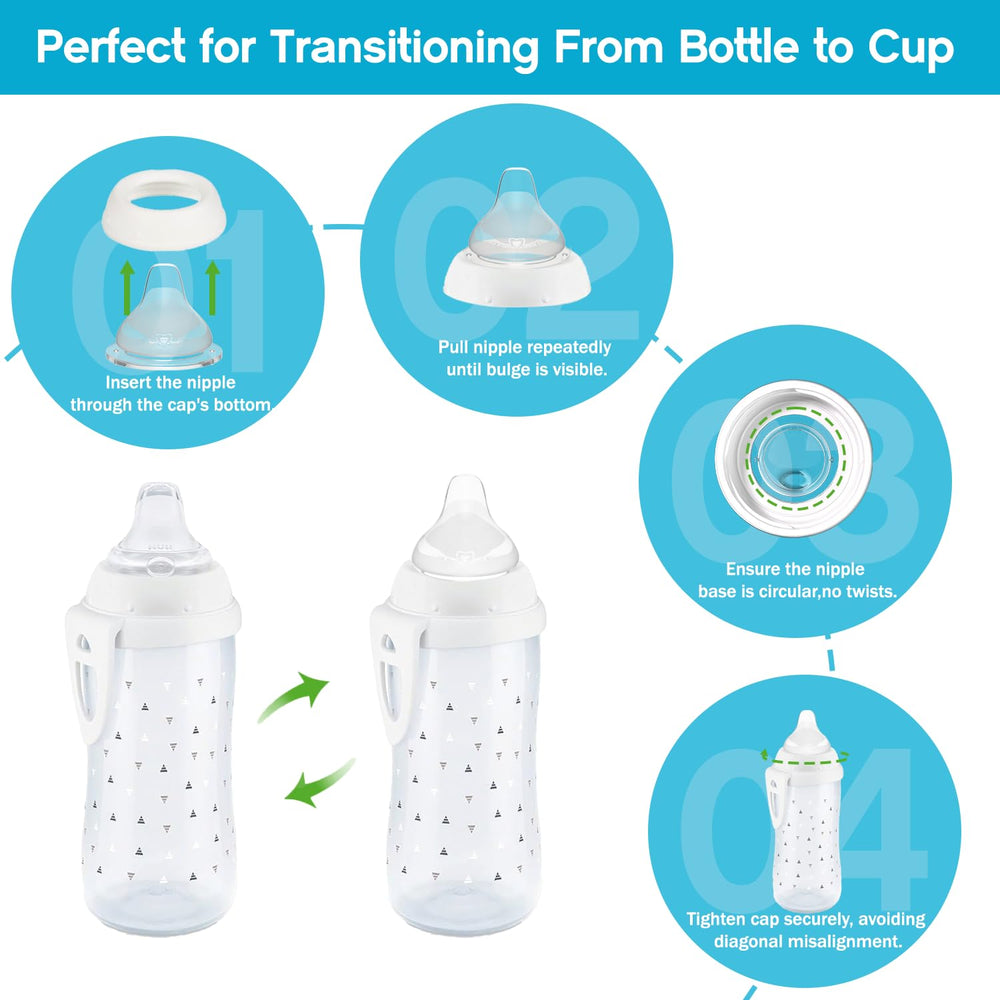 Cathill dishwasher-safe silicone spouts simplify cleaning after meals.