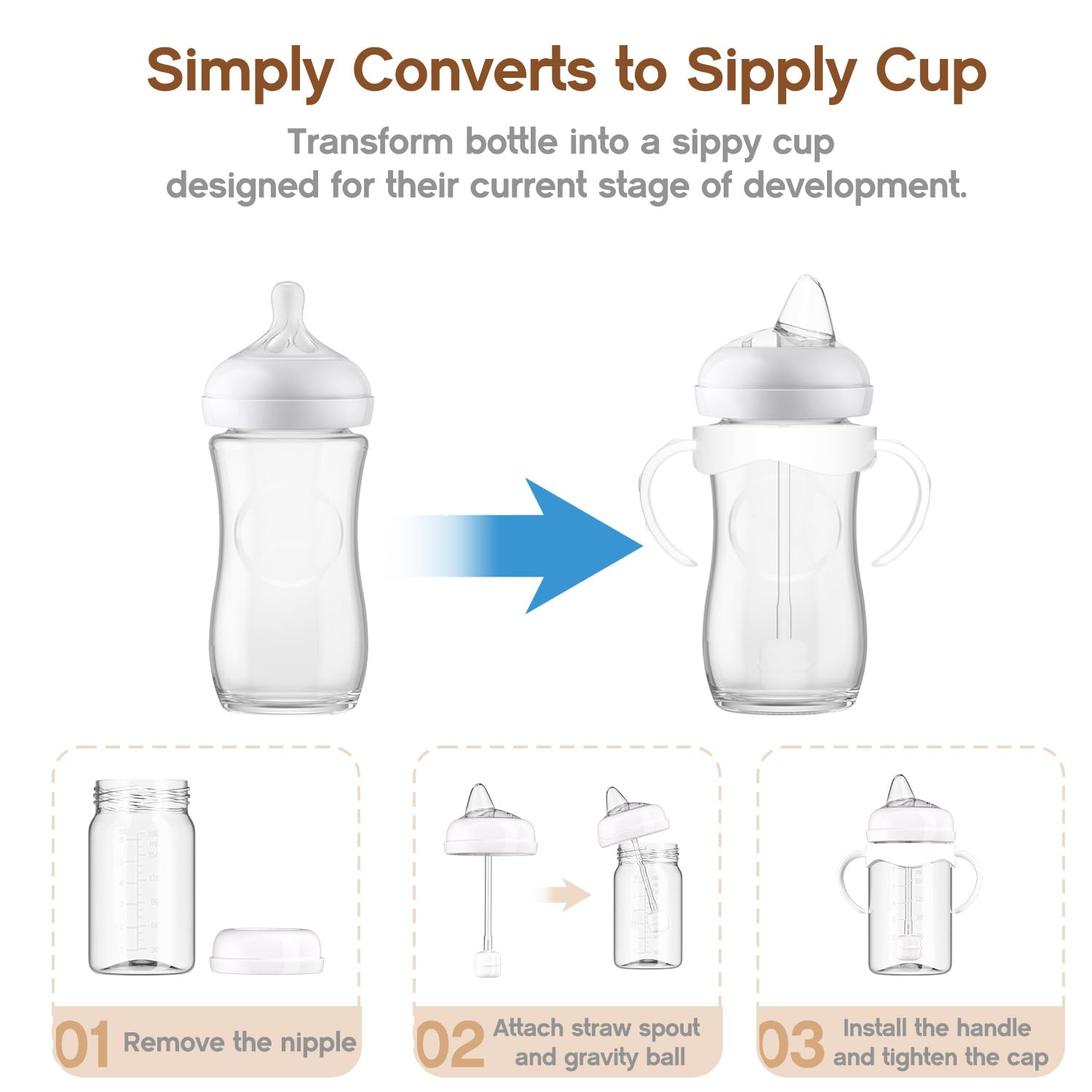 Cathill leak-proof spout design supports mess-free feeding experiences.