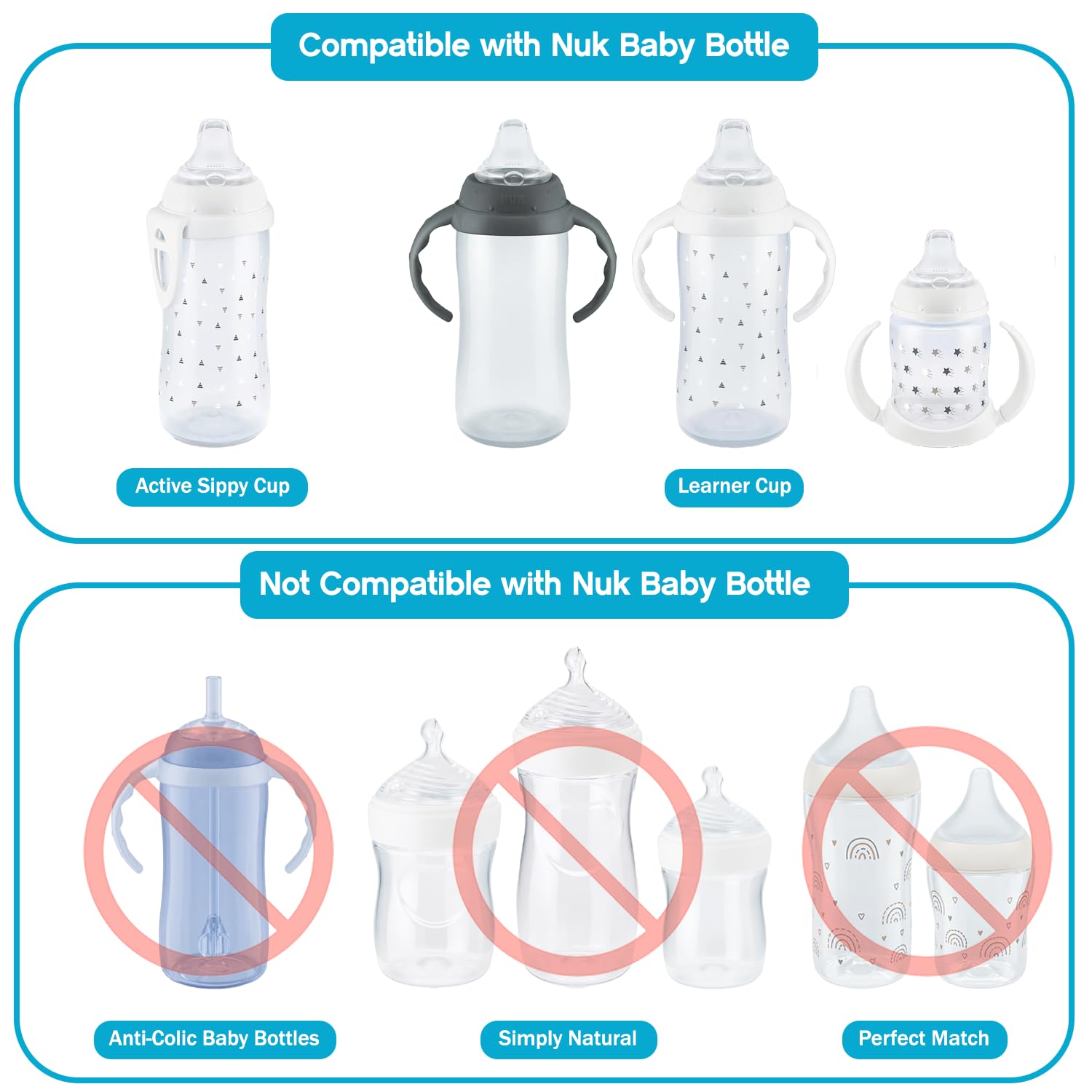 Cathill soft silicone spout supports gentle sipping for teething gums.