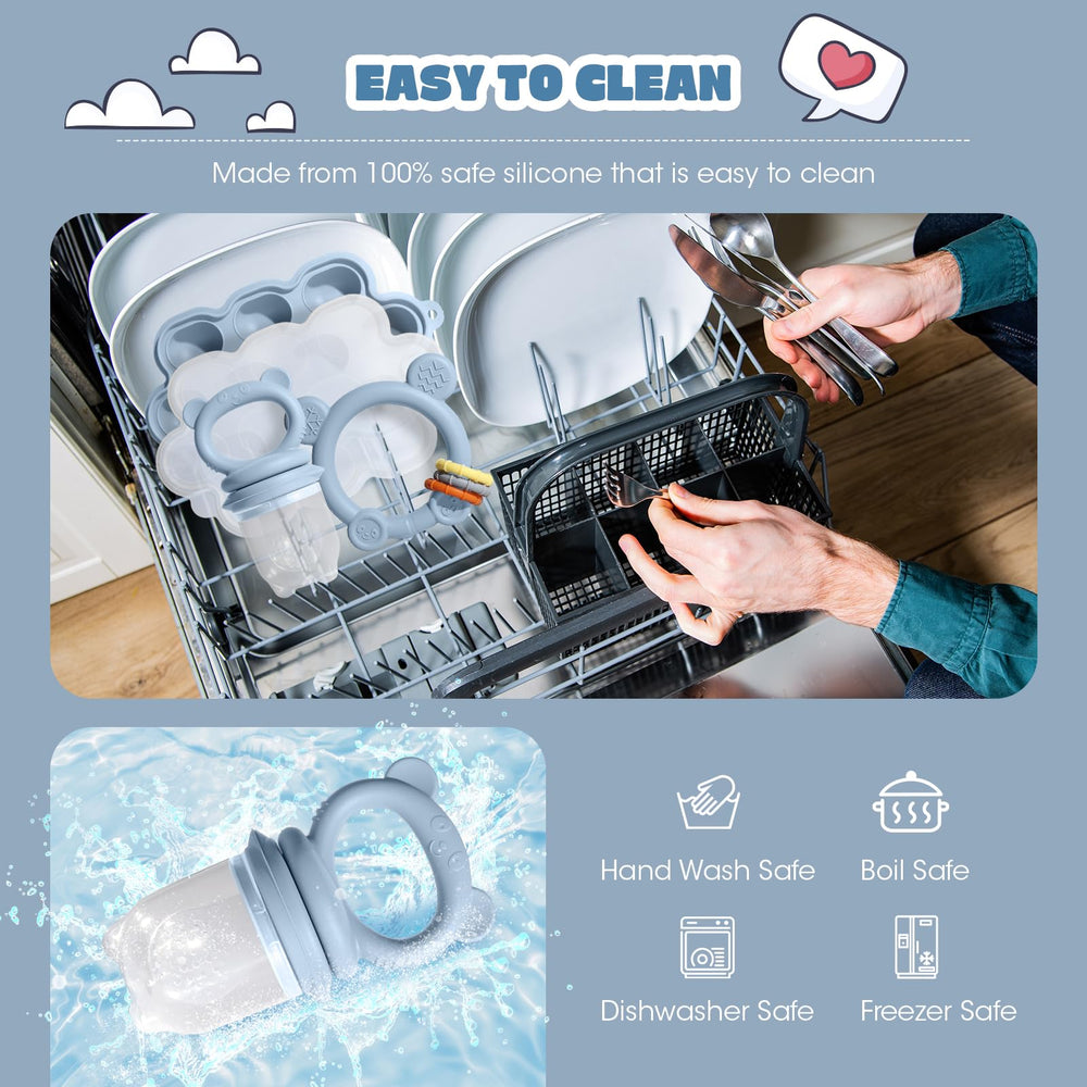 Catvegue all-in-one baby feeding set for solids and teething