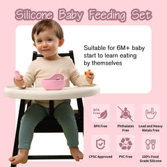 Catvegue silicone suction cup securing dish to surface for stable meals