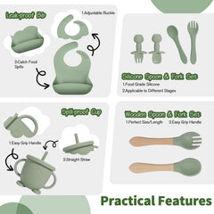 Catvegue sippy cup with lid minimizes spills and supports independent drinking.