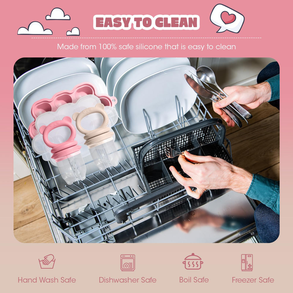 Catvegue two pack feeders with extra pouches for busy feeding routines