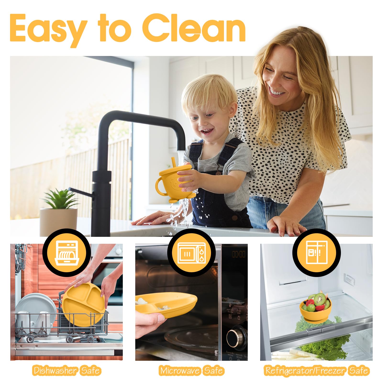 Catvegue wooden spoon and fork are soft for tiny hands.