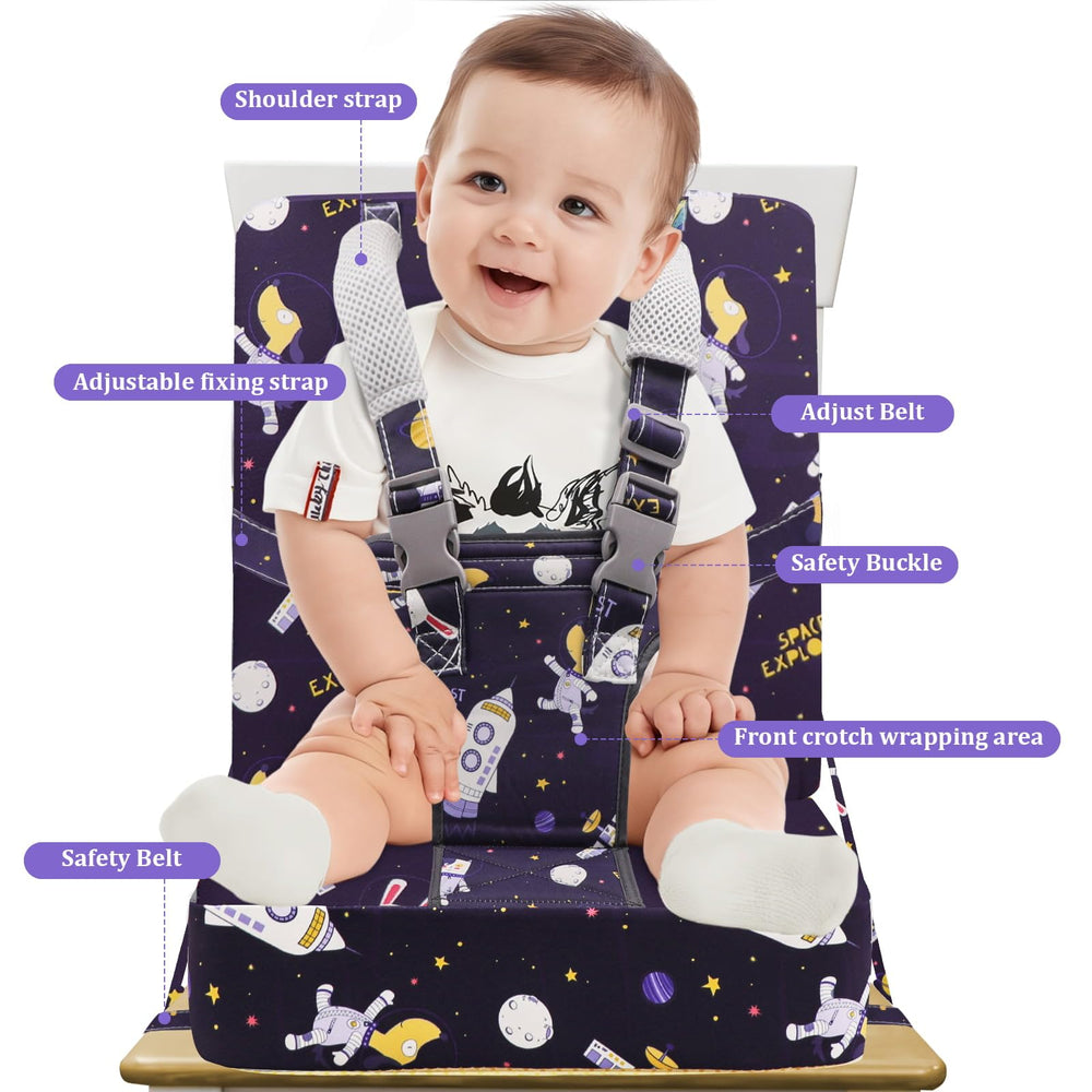 CAVWVTYU booster seat back support keeps child closer to the table.