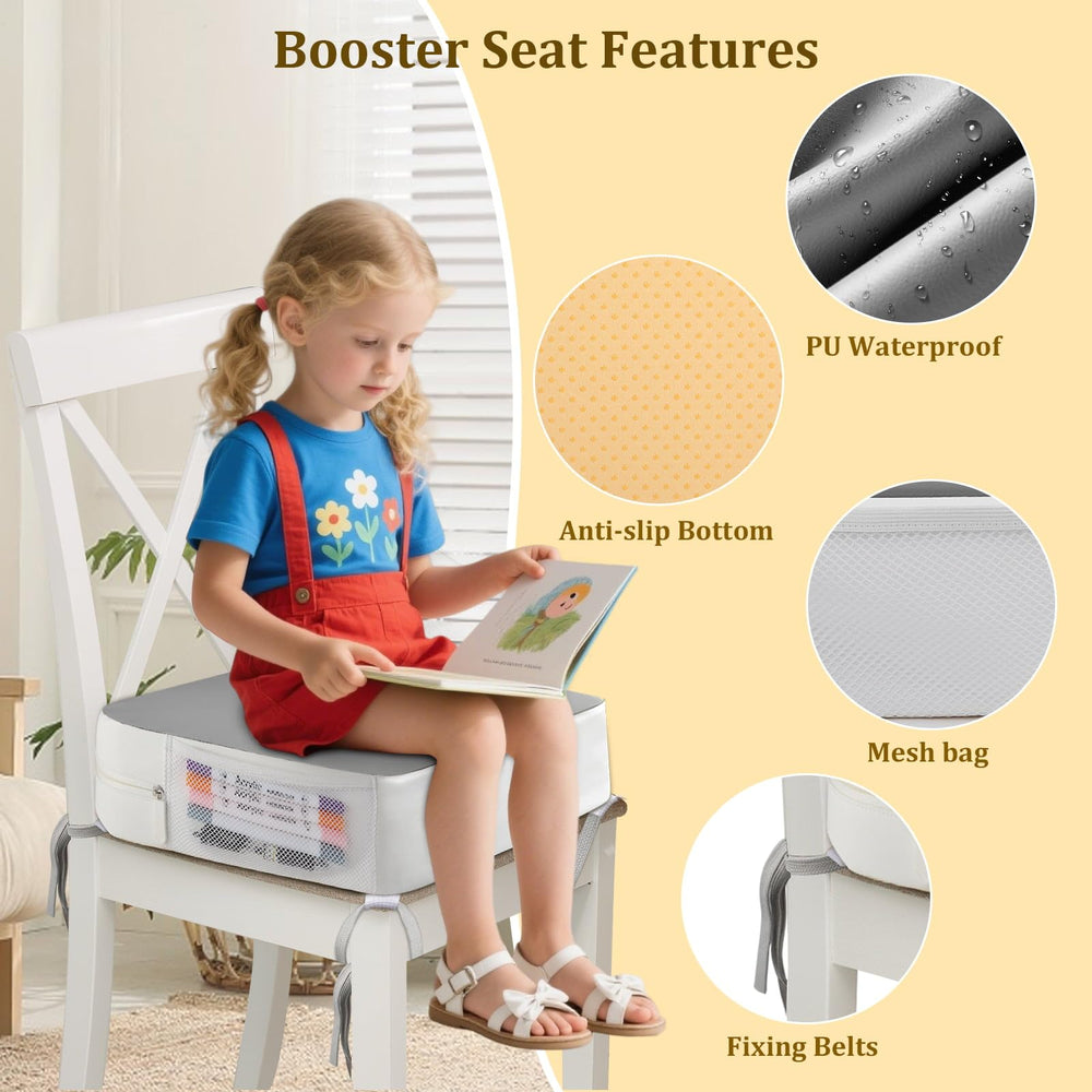 CAVWVTYU booster seat detachable cover is machine washable.