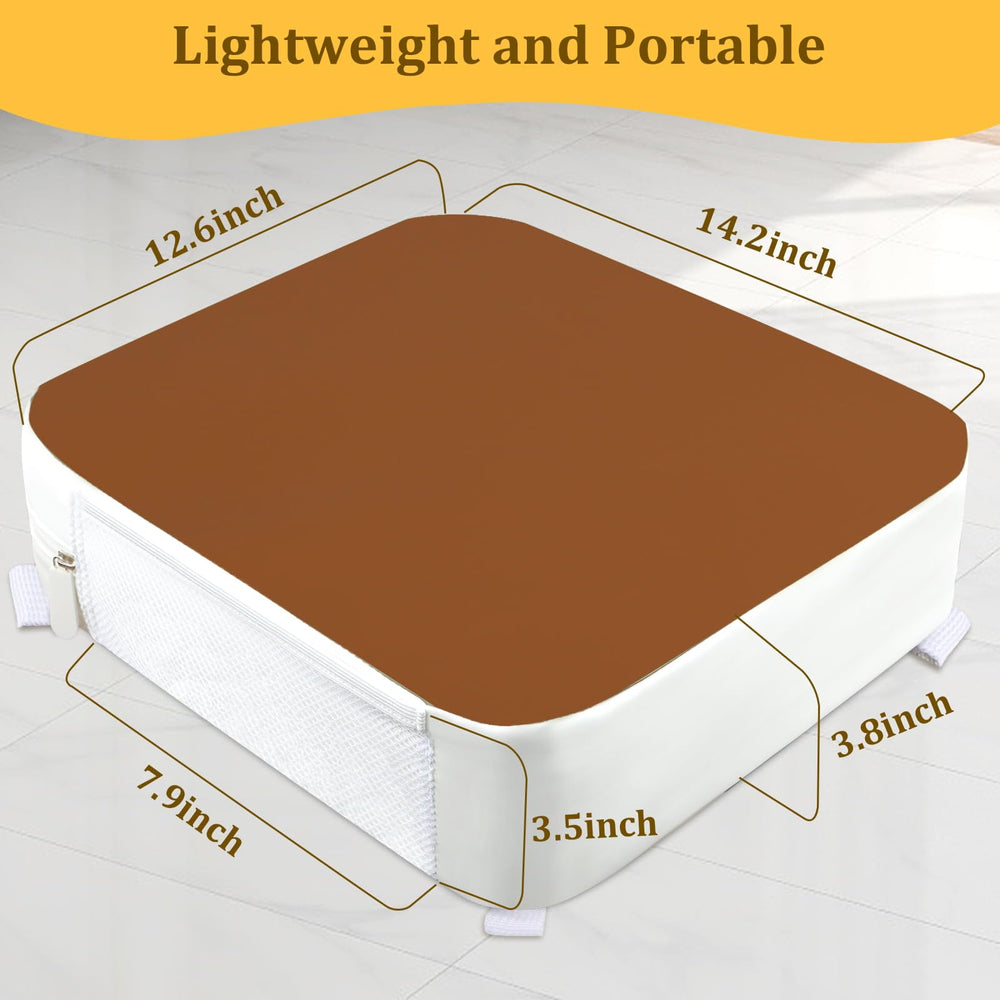 CAVWVTYU booster seat folds compactly to 3.8 in thickness
